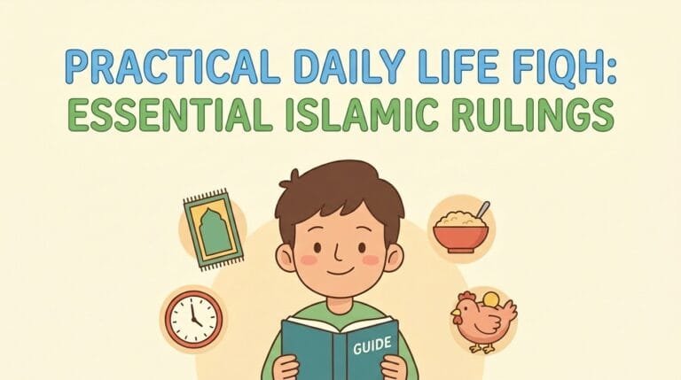 daily life fiqh - Muslim family praying and performing wudu