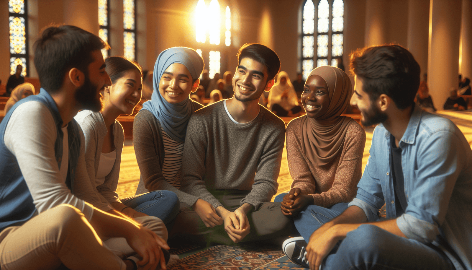 Engaging Muslim youth effectively in a community activity at a modern mosque