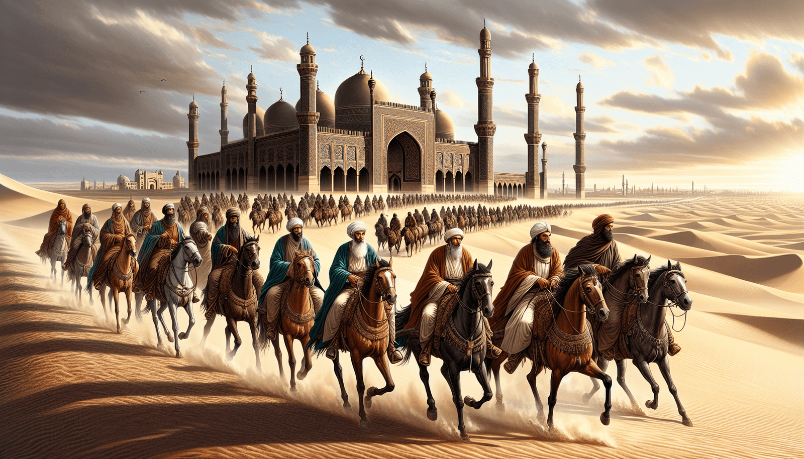 Historical overview of Islamic conquests showing Muslim army expansion