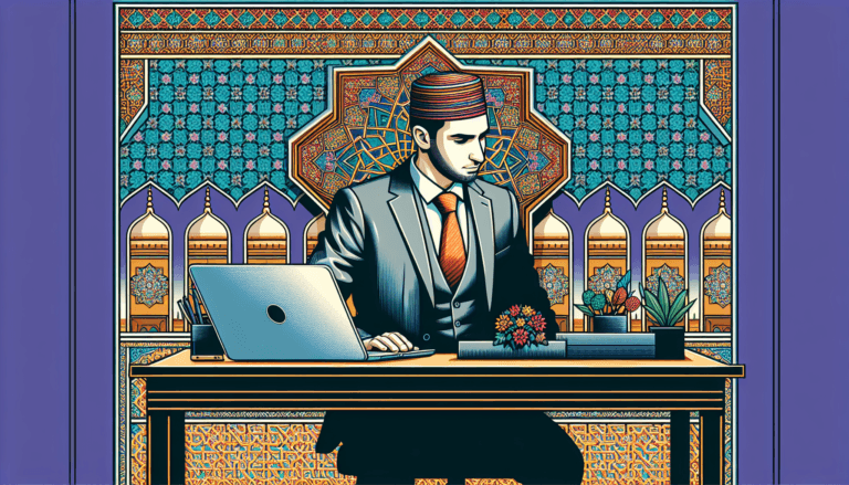 Muslim entrepreneur exploring financing a halal business with Sharia-compliant options