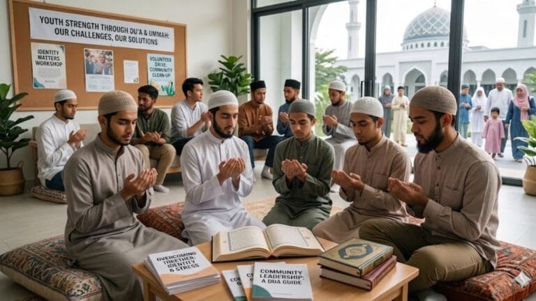 Young Muslims overcoming challenges facing Muslim youth through prayer and community