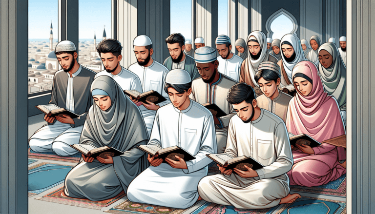 Young Muslims overcoming challenges facing Muslim youth with Quran and prayer