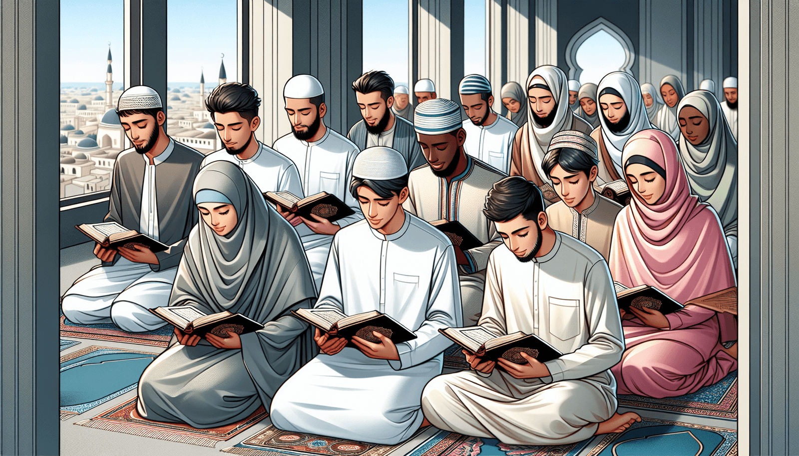 Young Muslims overcoming challenges facing Muslim youth with Quran and prayer