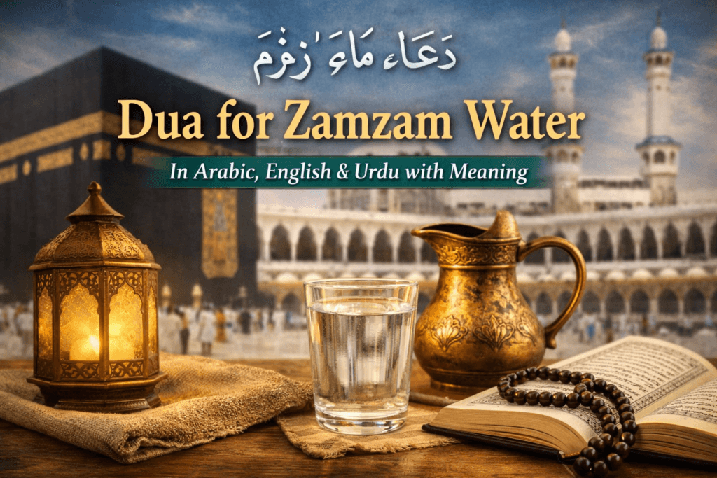 Dua for Zamzam Water: Authentic Arabic, Meaning and Manners 1 dua for zamzam water